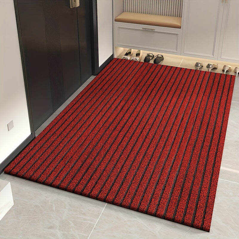 Durable Weatherproof Striped Door Mat – Anti-Slip Indoor/Outdoor Welcome Mat, 60x90 cm, Fade and Stain Resistant 1
