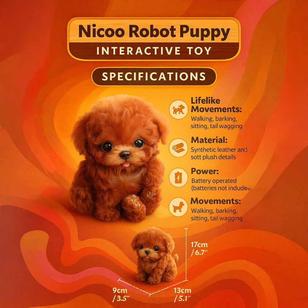 Lifelike Robot Dog Toy – Interactive Plush Puppy with Walking, Barking, and Tail Wagging Features for Kids and Adults 2