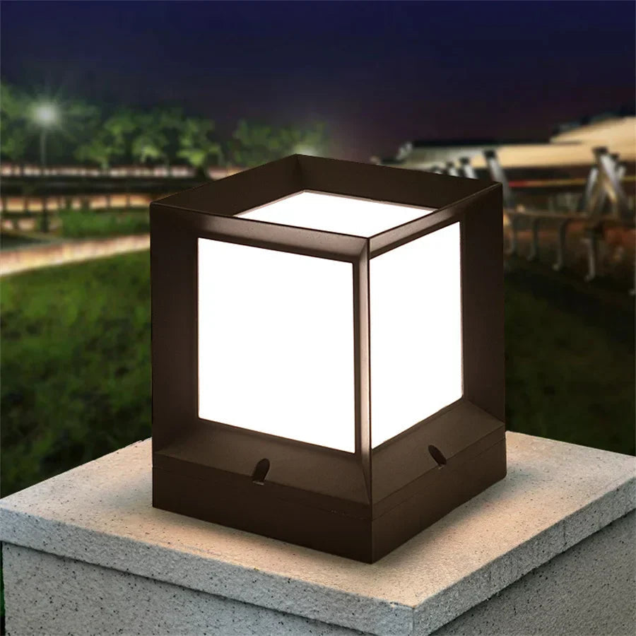 Outdoor Standing Lamp with Warm LED Lighting – Modern Outdoor Light Fixture for Gates and Driveways 0