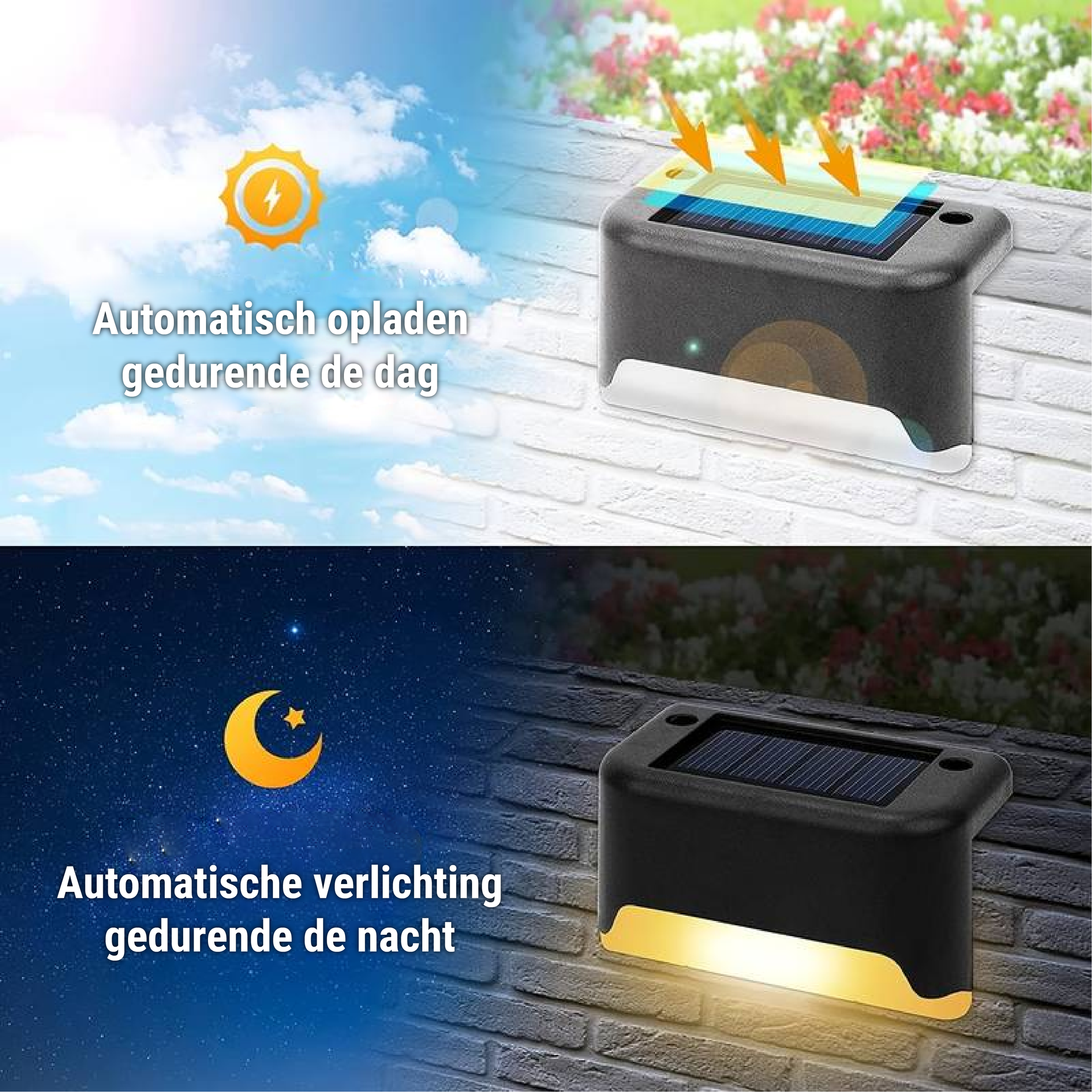 Solar Outdoor Wall Lights – Wireless, Waterproof Solar Wall Lanterns for Garden and Patio Illumination 3