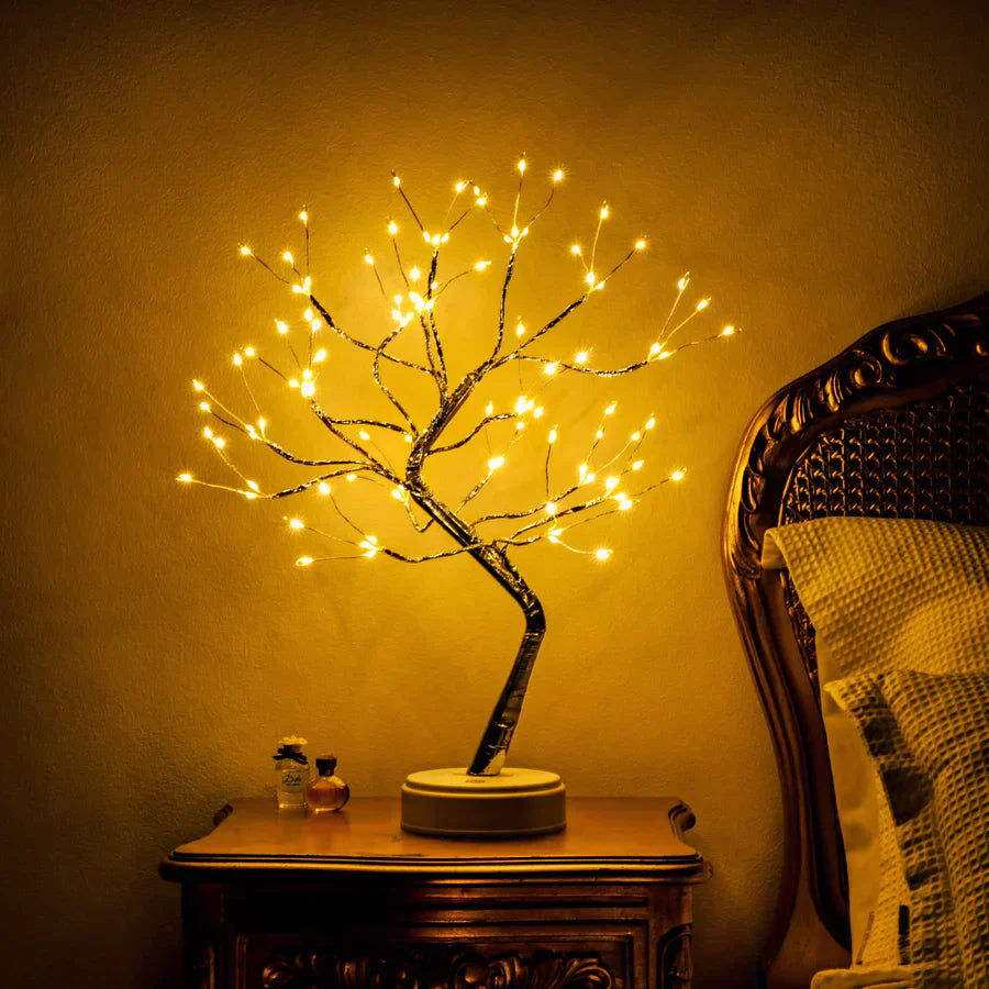 Bedside Lamp Tree Branch Fairy Lights