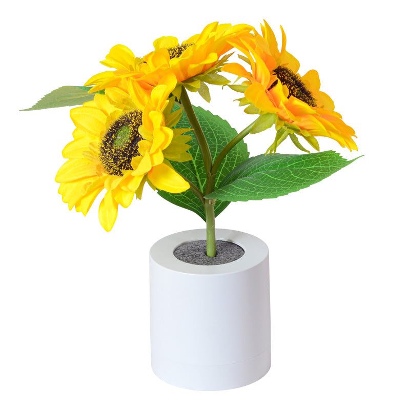 Table Lamp Sunflower LED USB Rechargeable Light