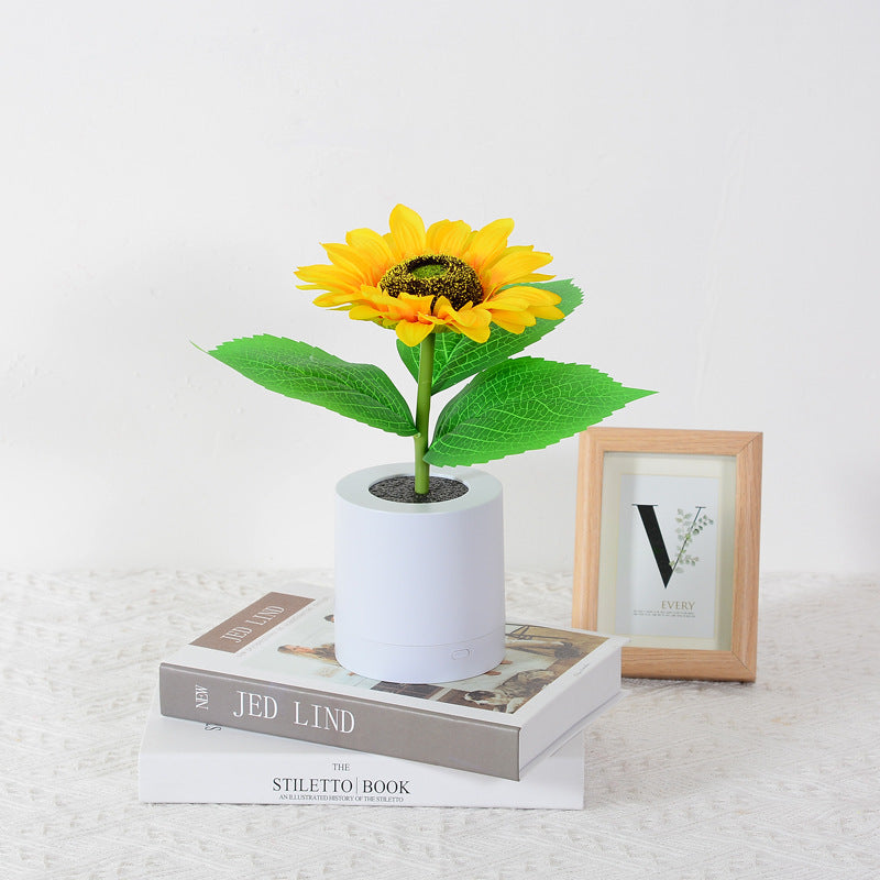 Table Lamp Sunflower LED USB Rechargeable Light