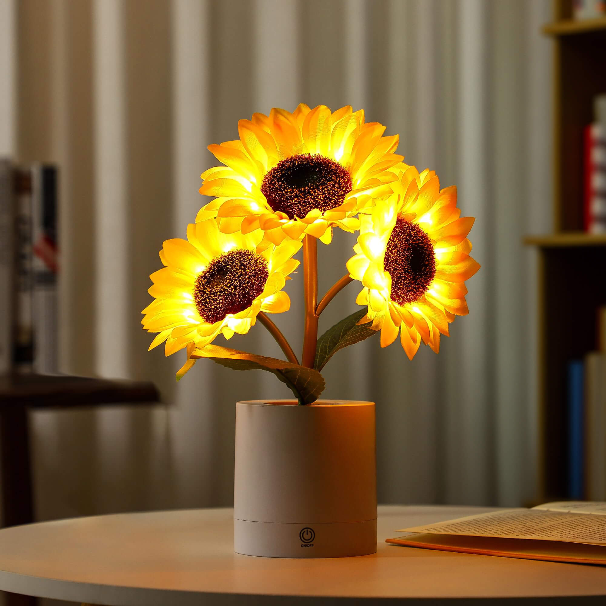 Table Lamp Sunflower LED USB Rechargeable Light