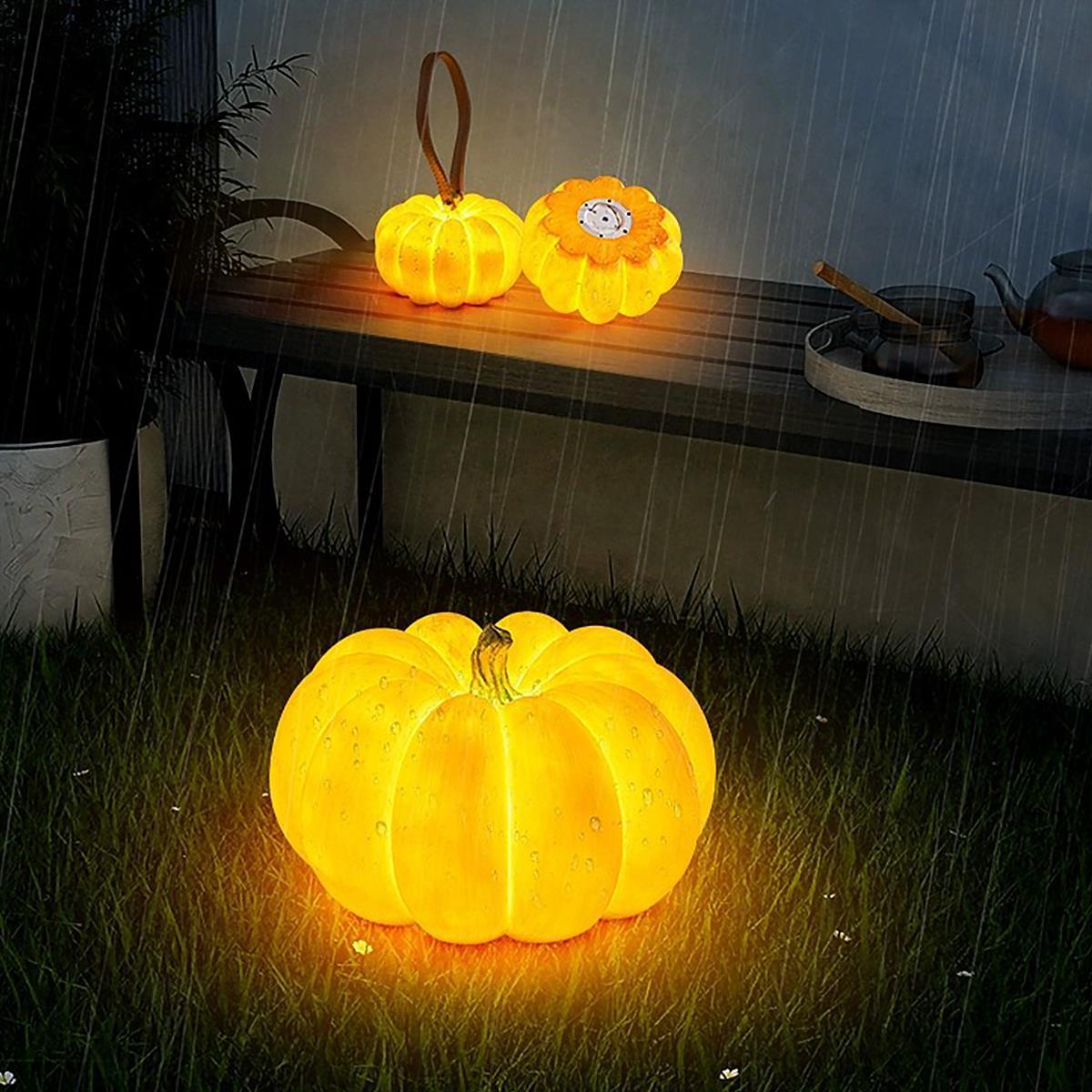 Halloween Waterproof LED Pumpkin Lantern Outdoor Landscape Lighting