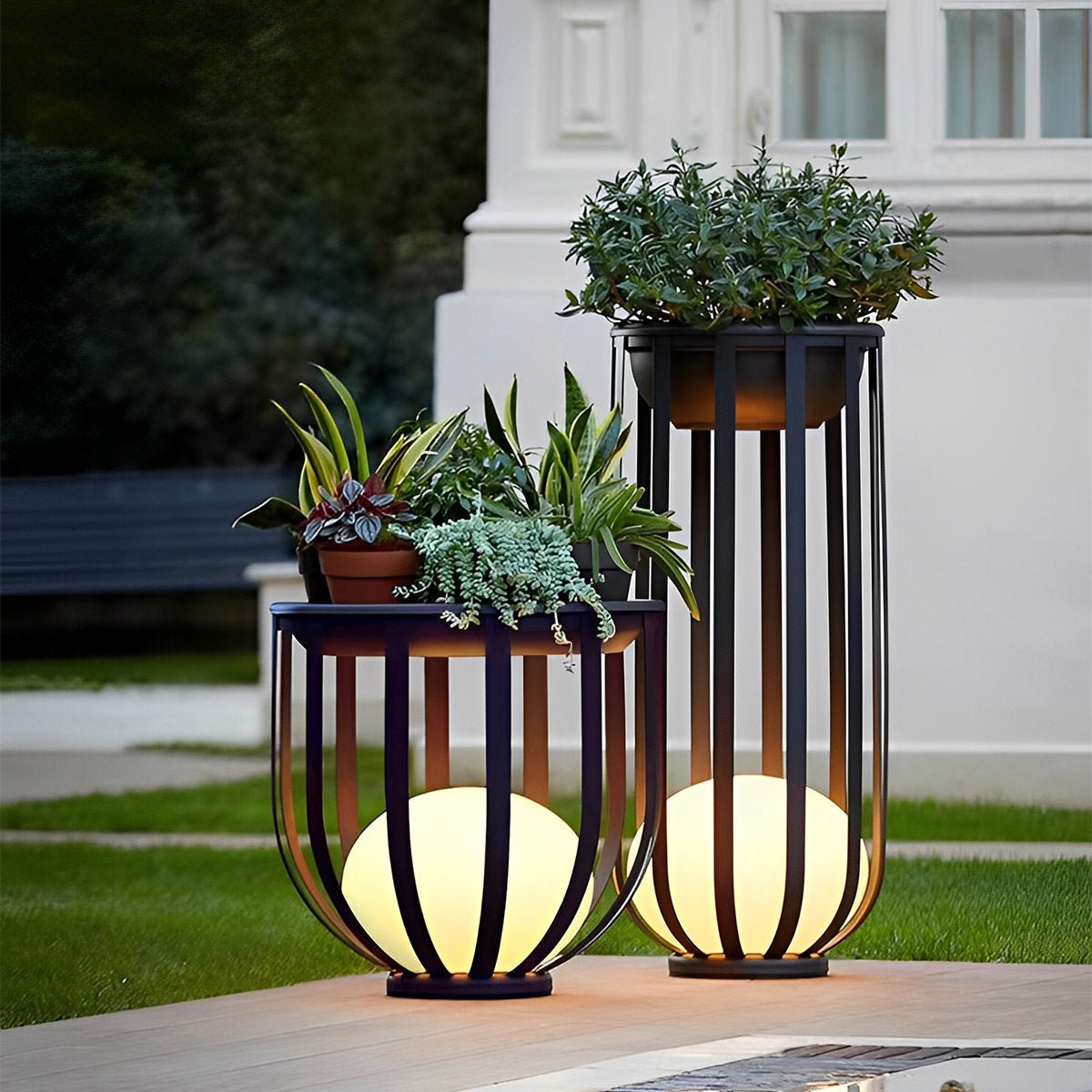 Waterproof Hollow Flower Stand Landscape Outdoor Lawn Light