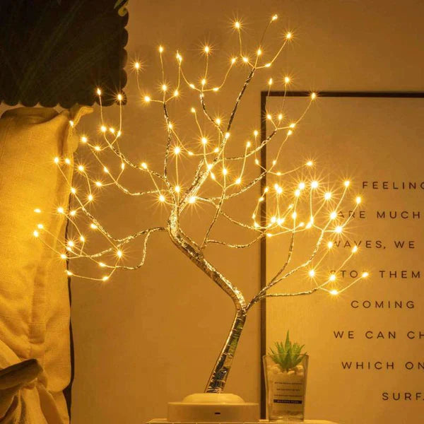 Bedside Lamp Tree Branch Fairy Lights