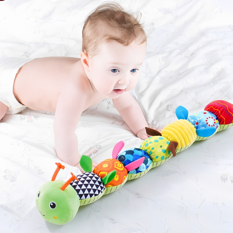Baby Sensory Plush Musical Caterpillar Toy – Soft, Colorful, Engaging for Early Learning and Auditory Development 0