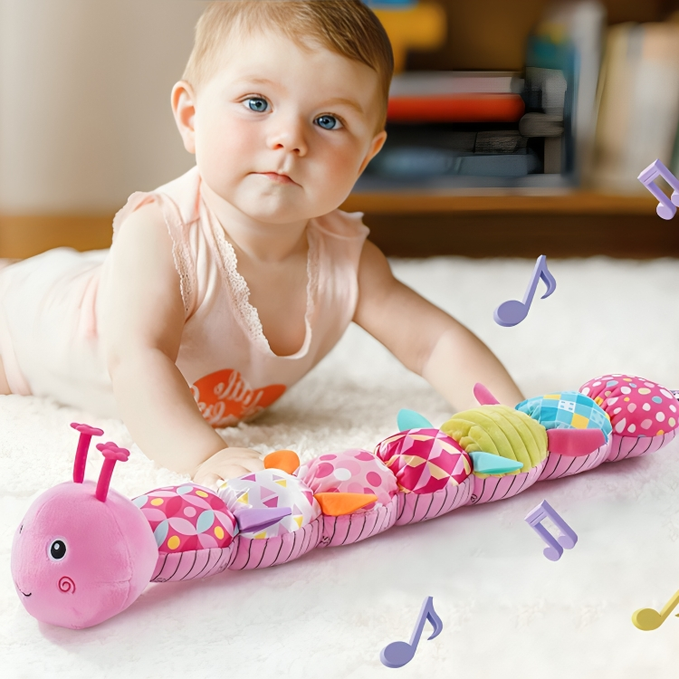 Baby Sensory Plush Musical Caterpillar Toy – Soft, Colorful, Engaging for Early Learning and Auditory Development 1