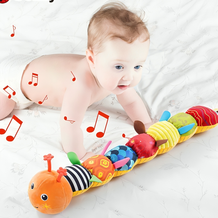 Baby Sensory Plush Musical Caterpillar Toy – Soft, Colorful, Engaging for Early Learning and Auditory Development 2