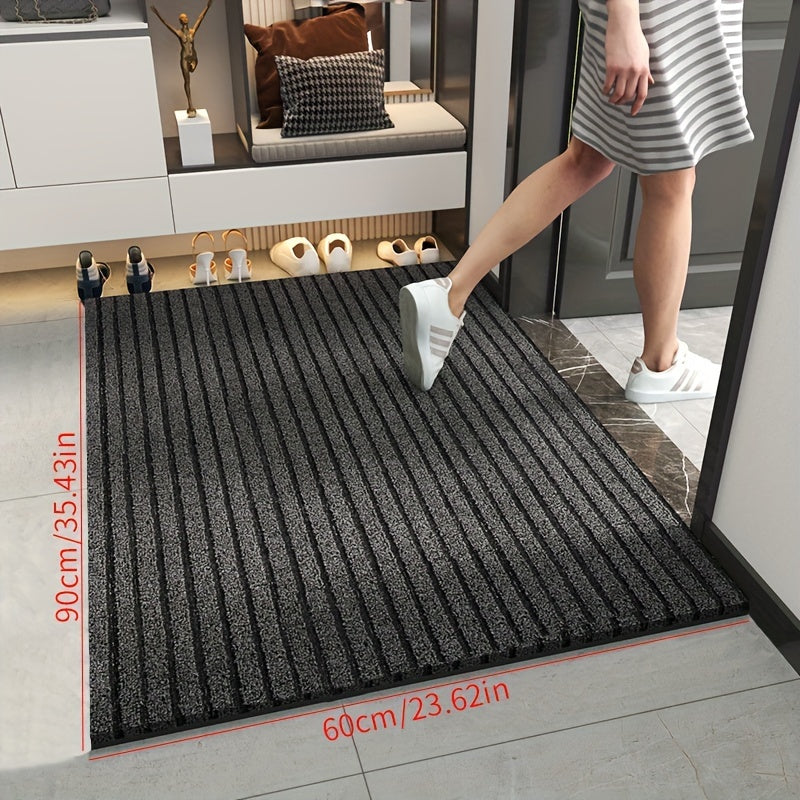 Durable Weatherproof Striped Door Mat – Anti-Slip Indoor/Outdoor Welcome Mat, 60x90 cm, Fade and Stain Resistant 3