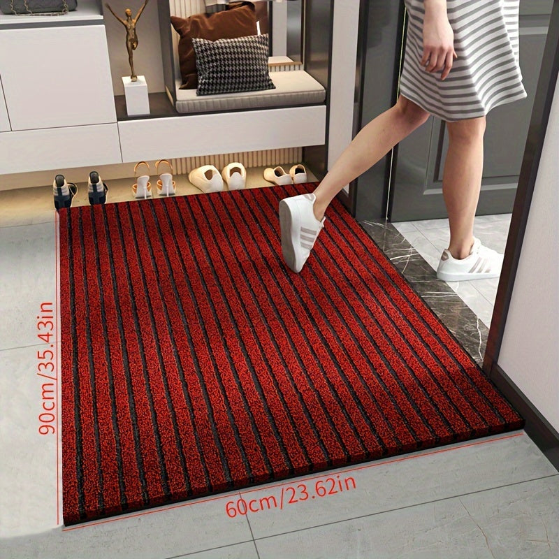 Durable Weatherproof Striped Door Mat – Anti-Slip Indoor/Outdoor Welcome Mat, 60x90 cm, Fade and Stain Resistant 5