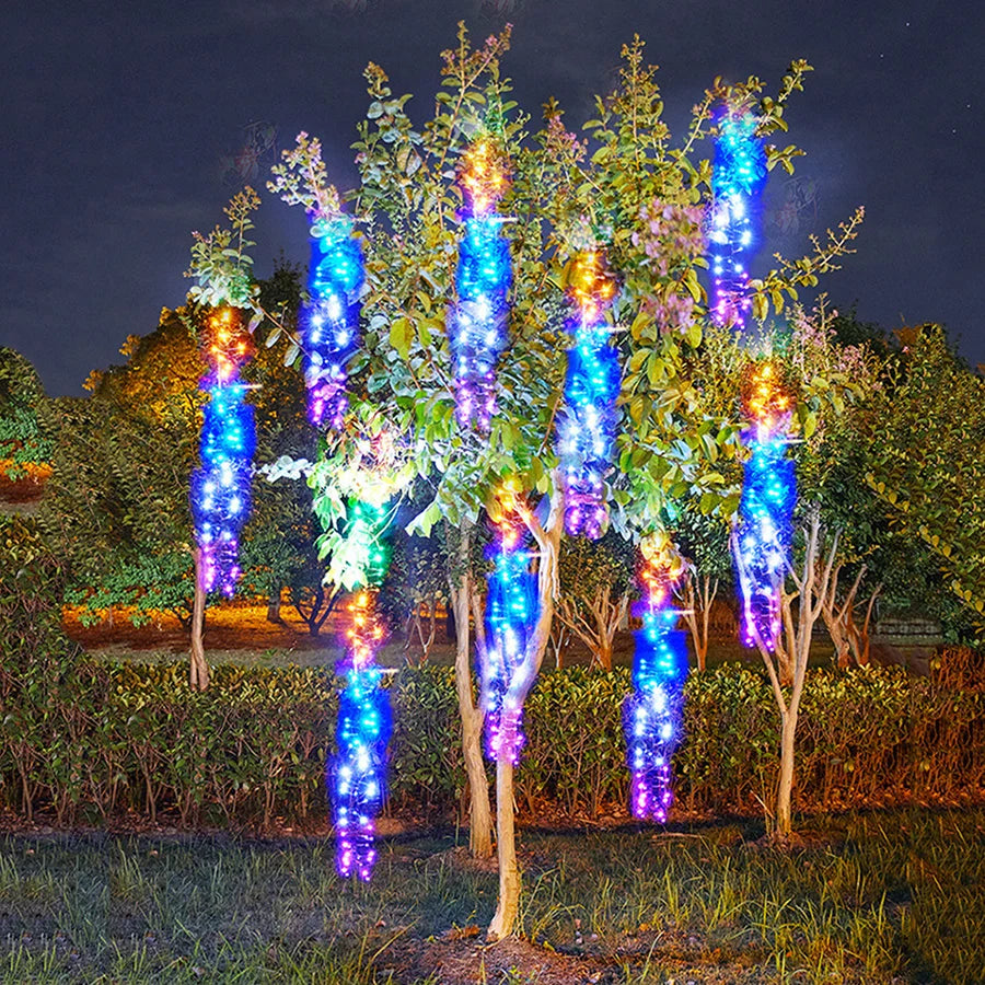 LED Garland with Meteor Shower Effect for Outdoor Decor – 1.5m or 3 x 1.5m Options, Energy Efficient, Versatile Lighting 2