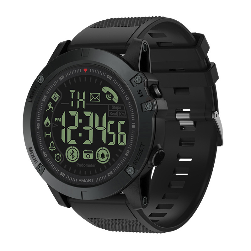 Military Smart Watch with Waterproof Design, Health Tracking, and Rugged Stainless Steel Construction 0