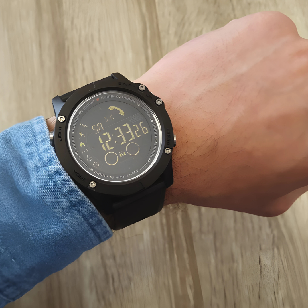 Military Smart Watch with Waterproof Design, Health Tracking, and Rugged Stainless Steel Construction 4