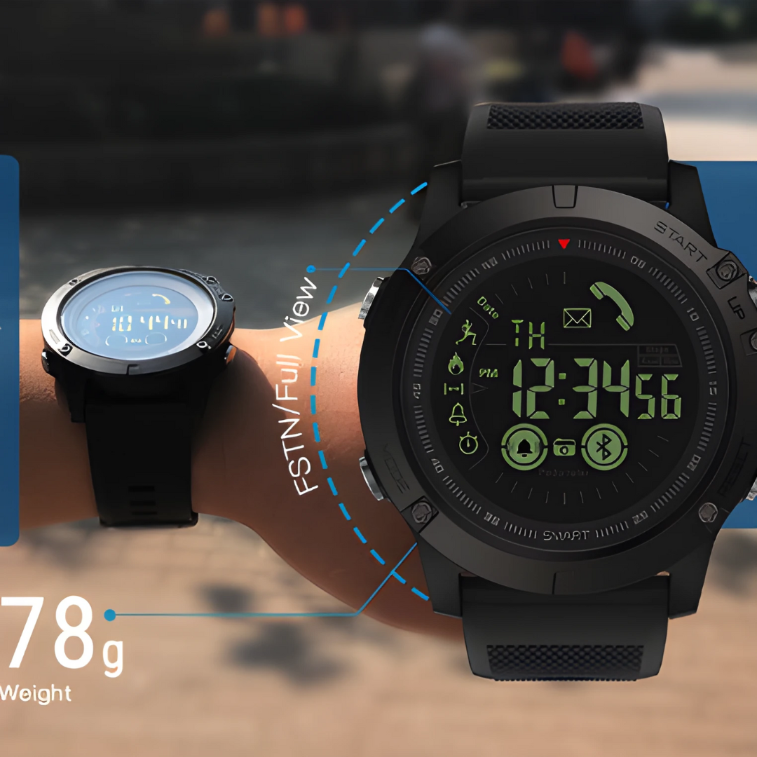 Military Smart Watch with Waterproof Design, Health Tracking, and Rugged Stainless Steel Construction 5