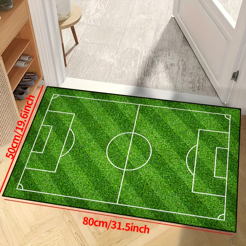 Soccer-Themed Washable Area Rug with Non-Slip Backing – Waterproof Indoor Outdoor Rug for Living Room and Bedroom 8