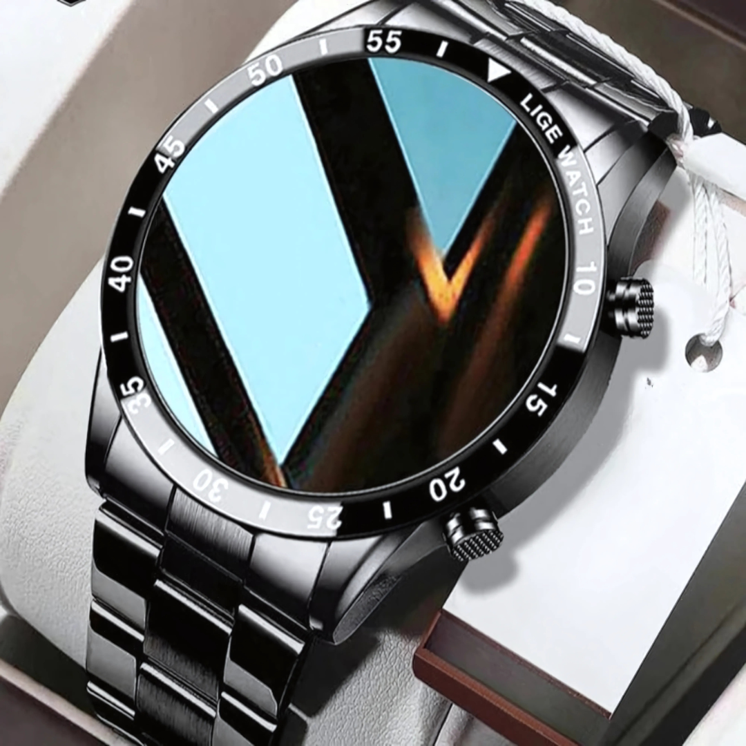 Stainless Steel Smartwatch with 4G Connectivity, Health Tracking, AMOLED Display, Water Resistant 0