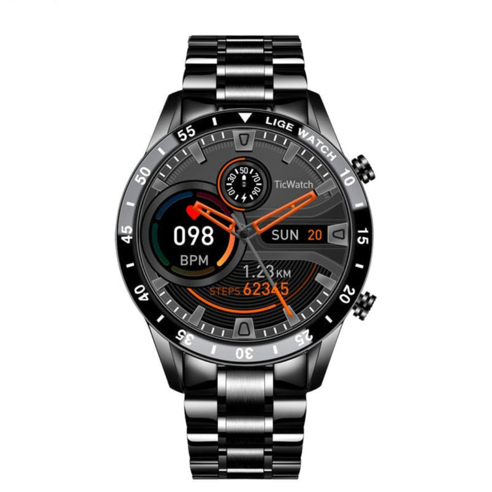 Stainless Steel Smartwatch with 4G Connectivity, Health Tracking, AMOLED Display, Water Resistant 1