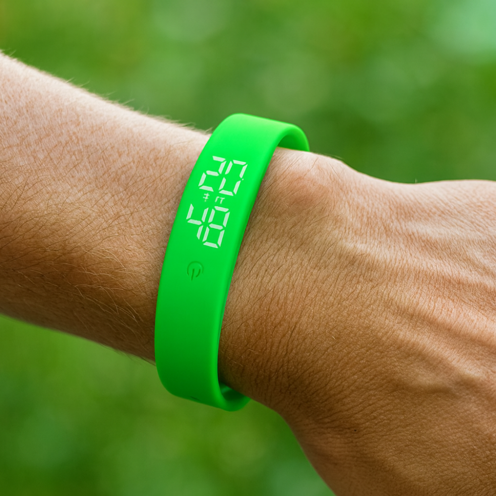 Waterproof Fitness Tracker Smartwatch with Temperature Monitoring and Vibration Alerts - Adjustable Silicone Strap 7