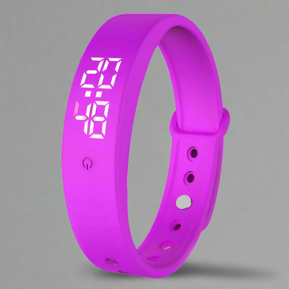 Waterproof Fitness Tracker Smartwatch with Temperature Monitoring and Vibration Alerts - Adjustable Silicone Strap 8