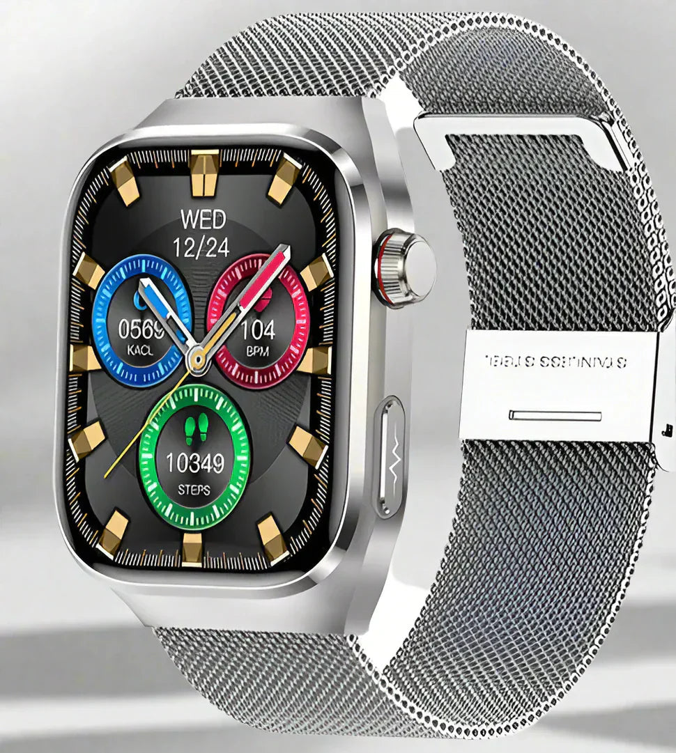 Waterproof Smartwatch with ECG Health Tracker and AMOLED Display – Real-Time Heart Rate and Multi-Health Monitoring 10