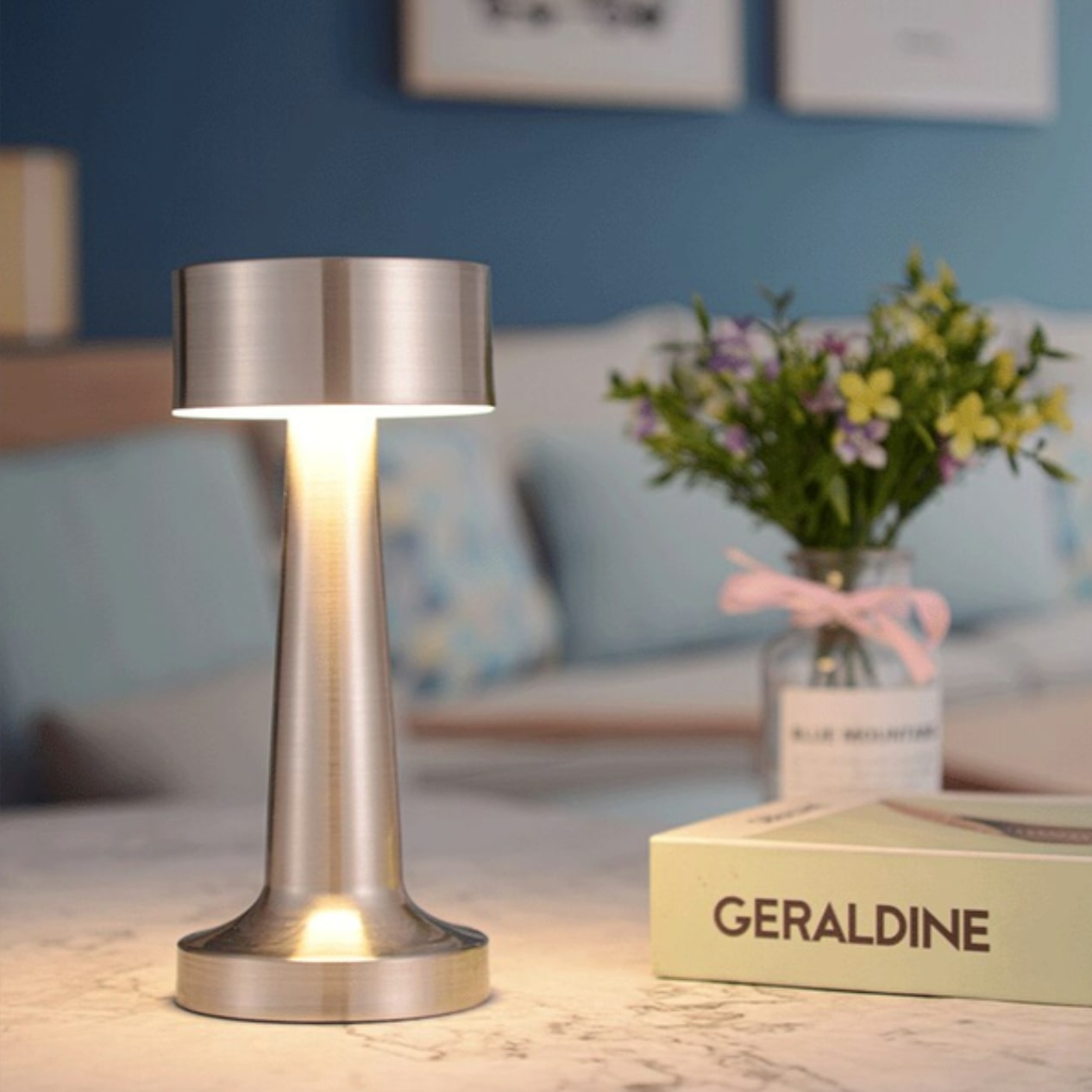 LED Table Lamp with Metal Modern Design
