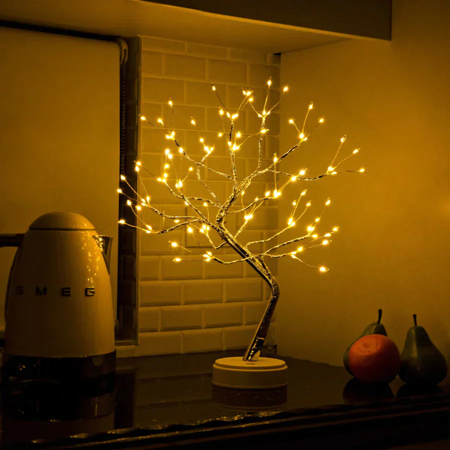 LED Tree Lamp with Adjustable Light Branches