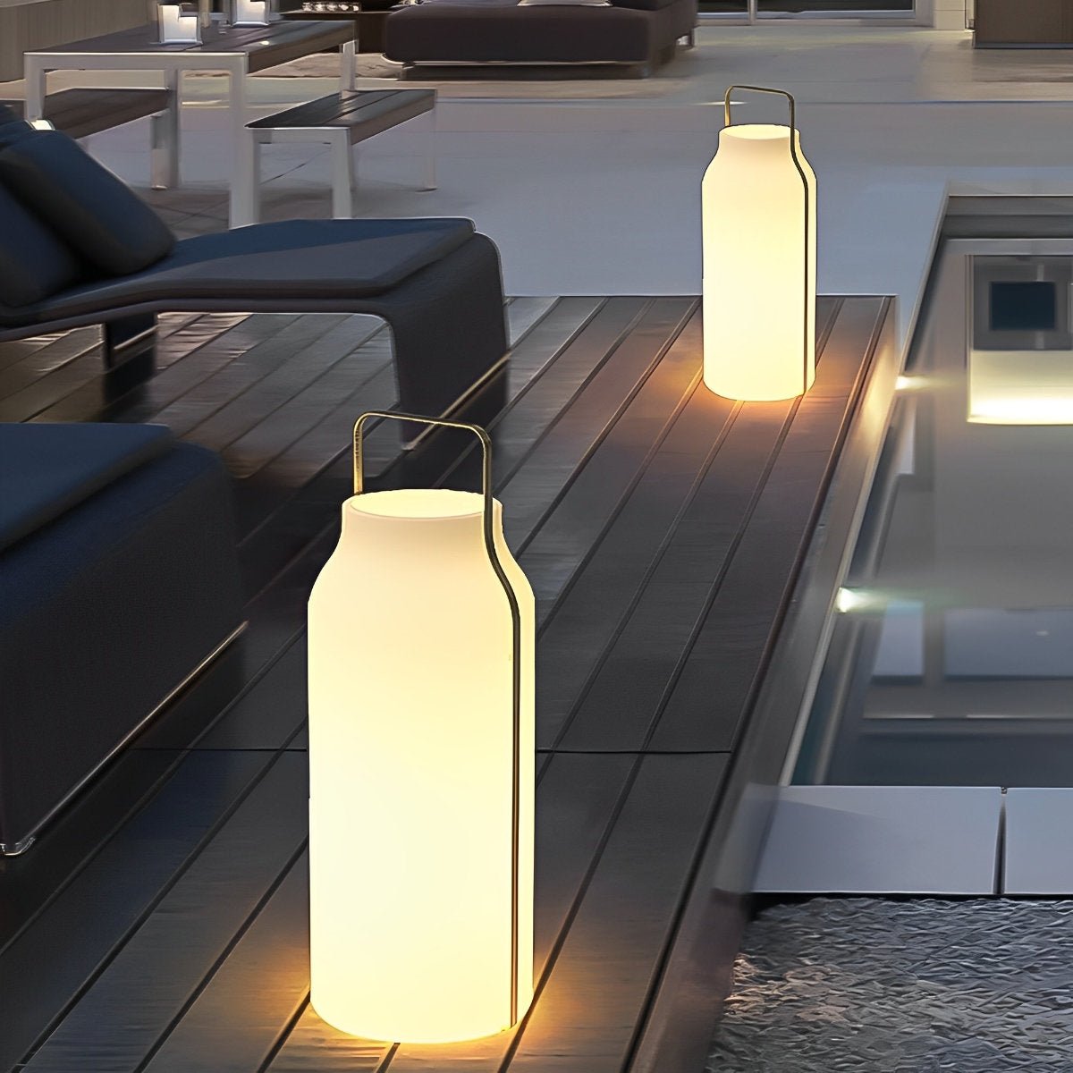 Waterproof Vase Shape LED Outdoor Floor Lamp